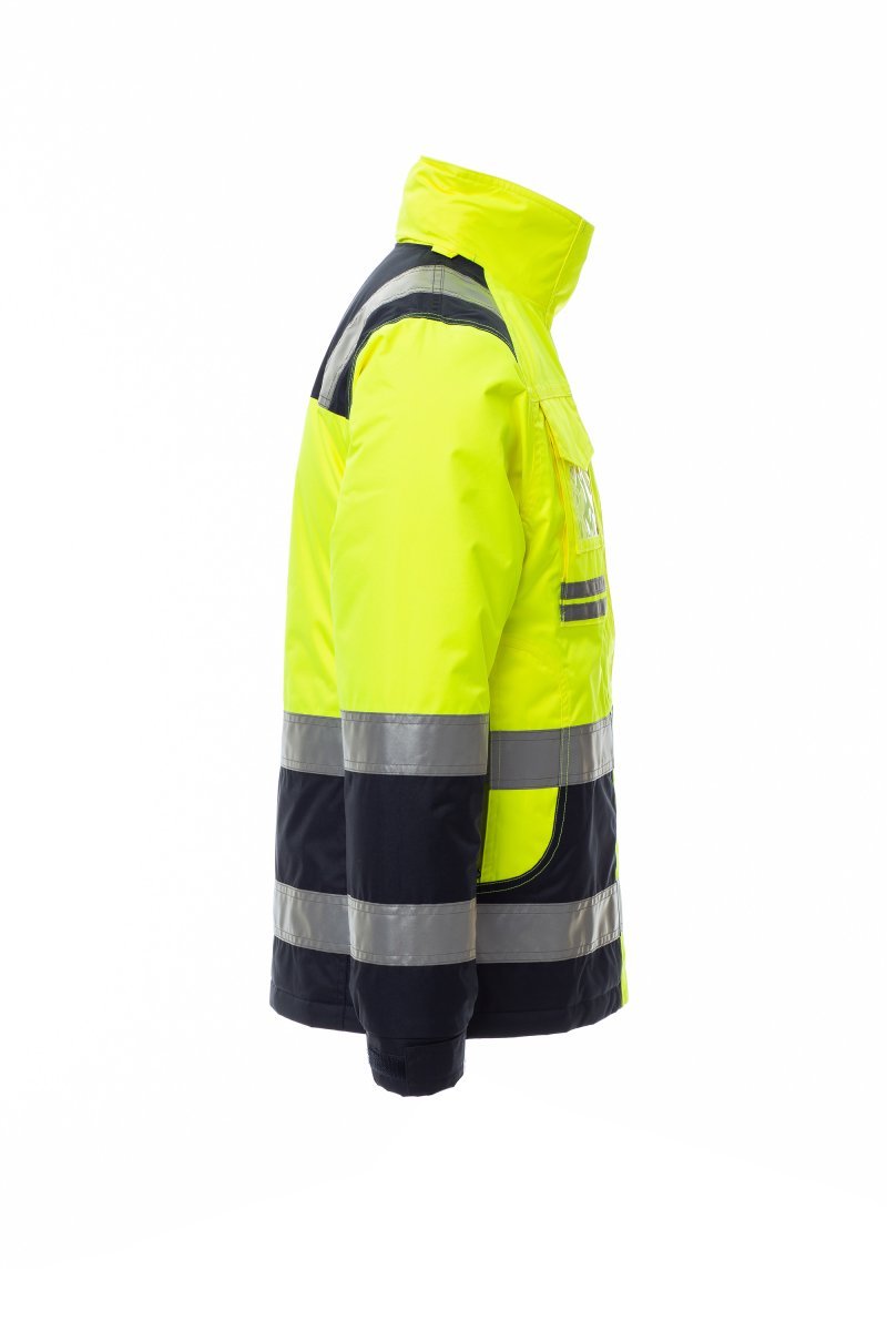Winterjacke Damen Hispeed Lady – Fluogelb/Marineblau