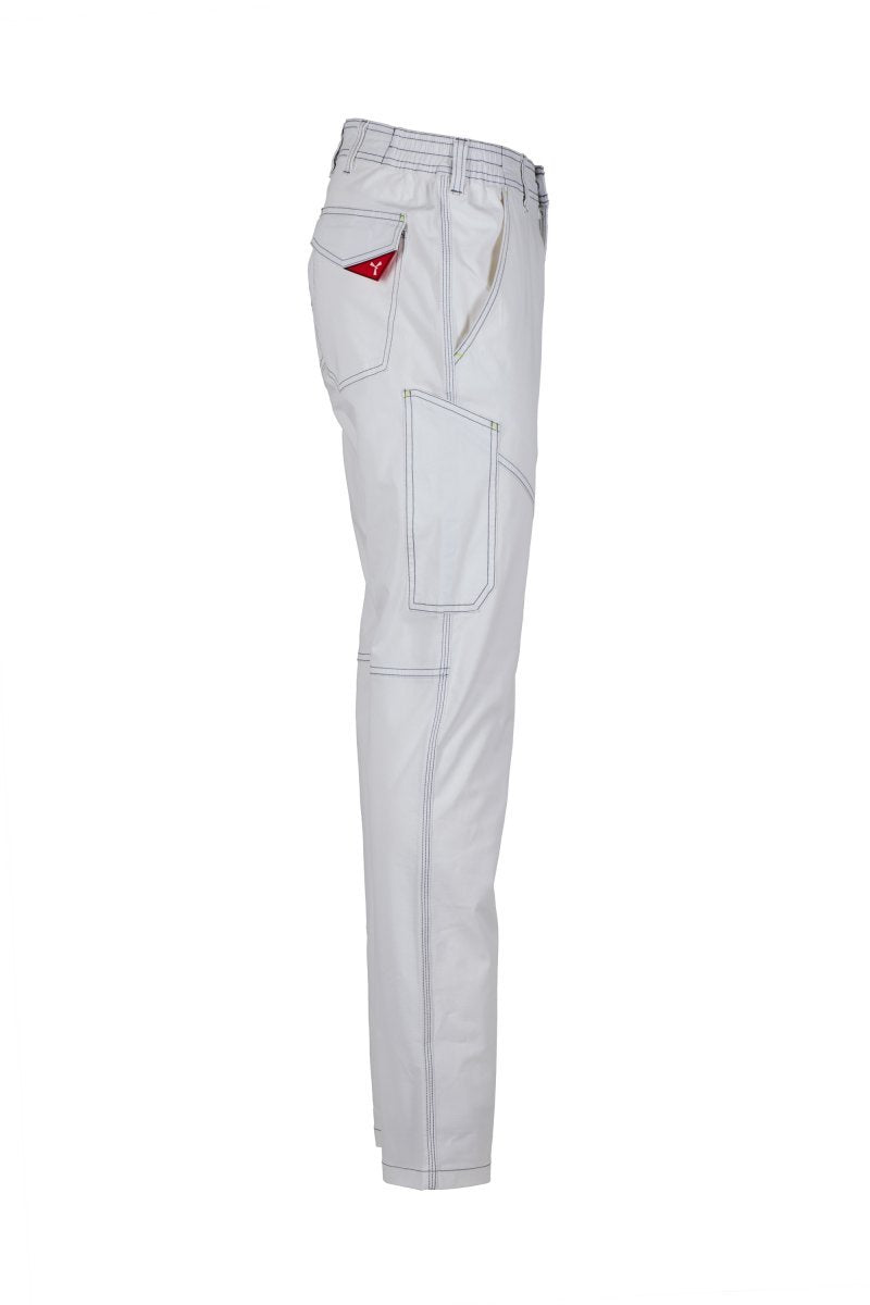 Cargohose Herren Worker Stretch Summer – Weiß