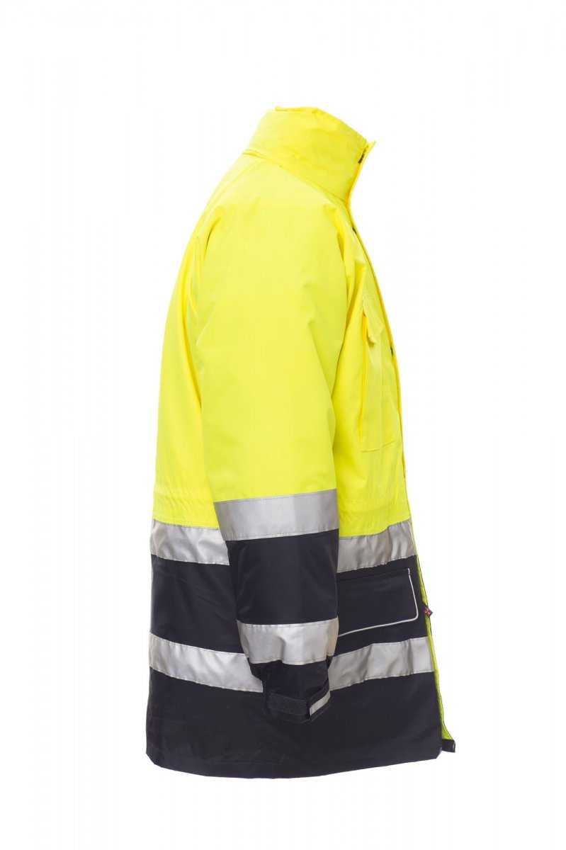 Winterjacke Herren Security – Fluogelb/Marineblau