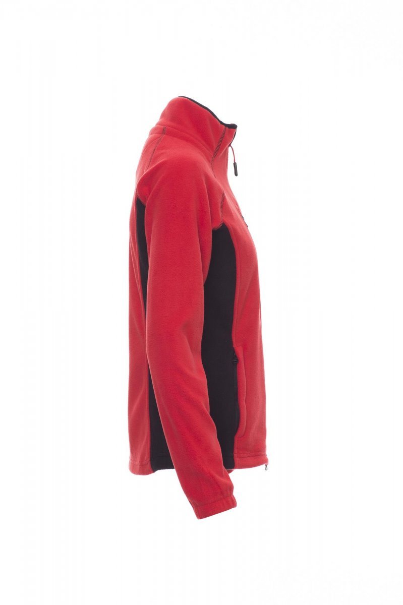 Fleecejacke Damen Aspen+ Lady – Rot/Schwarz
