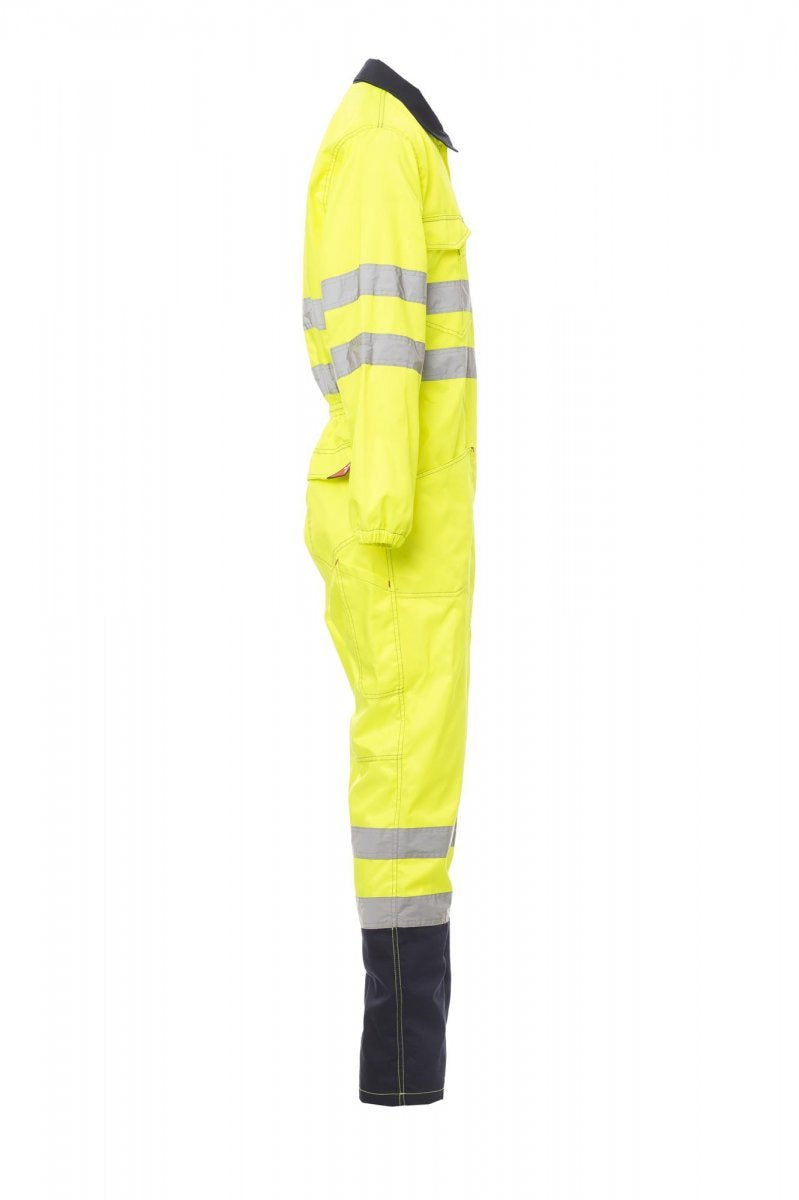Overall Herren Ship – Fluogelb/Marineblau