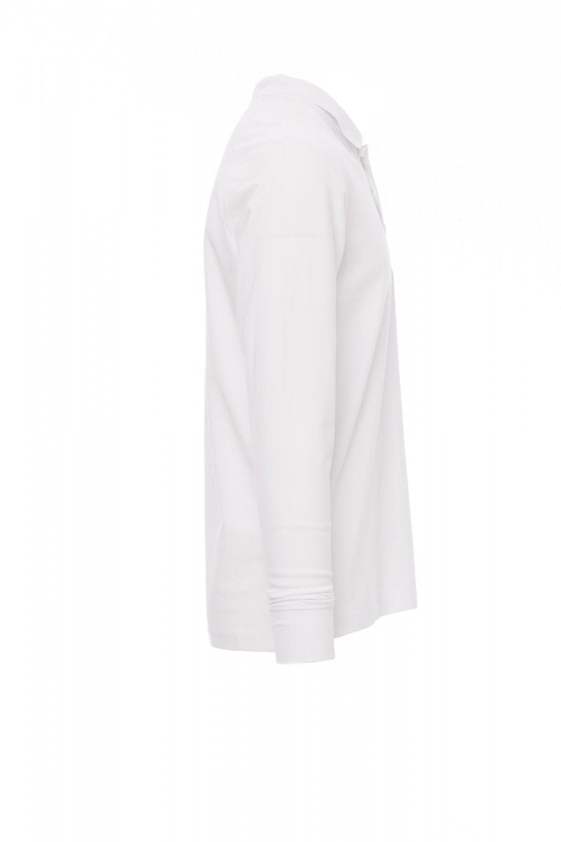 Langarm-Poloshirt Herren Florence – Weiß