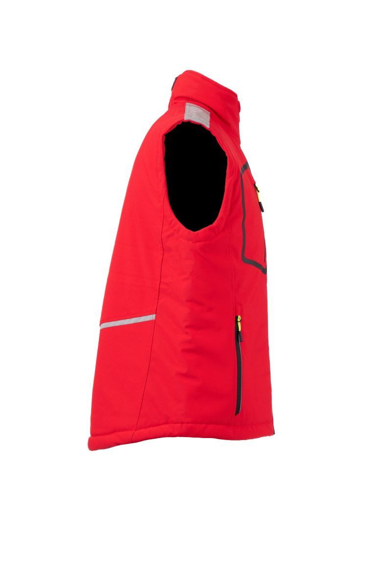 Softshell Jacke Herren Stream Vest Lite Pad – Rot/Schwarz