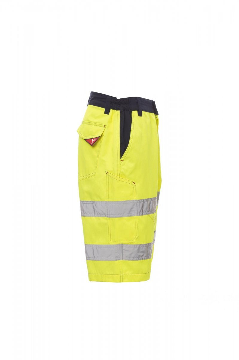 Bermudashorts Herren Craft – Fluogelb/Marineblau