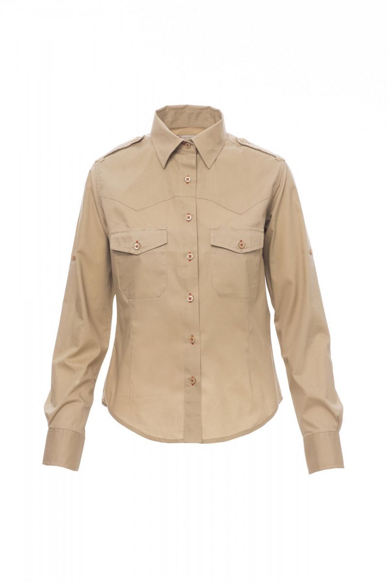 Bluse Damen Trophy Lady – Warmes Braun