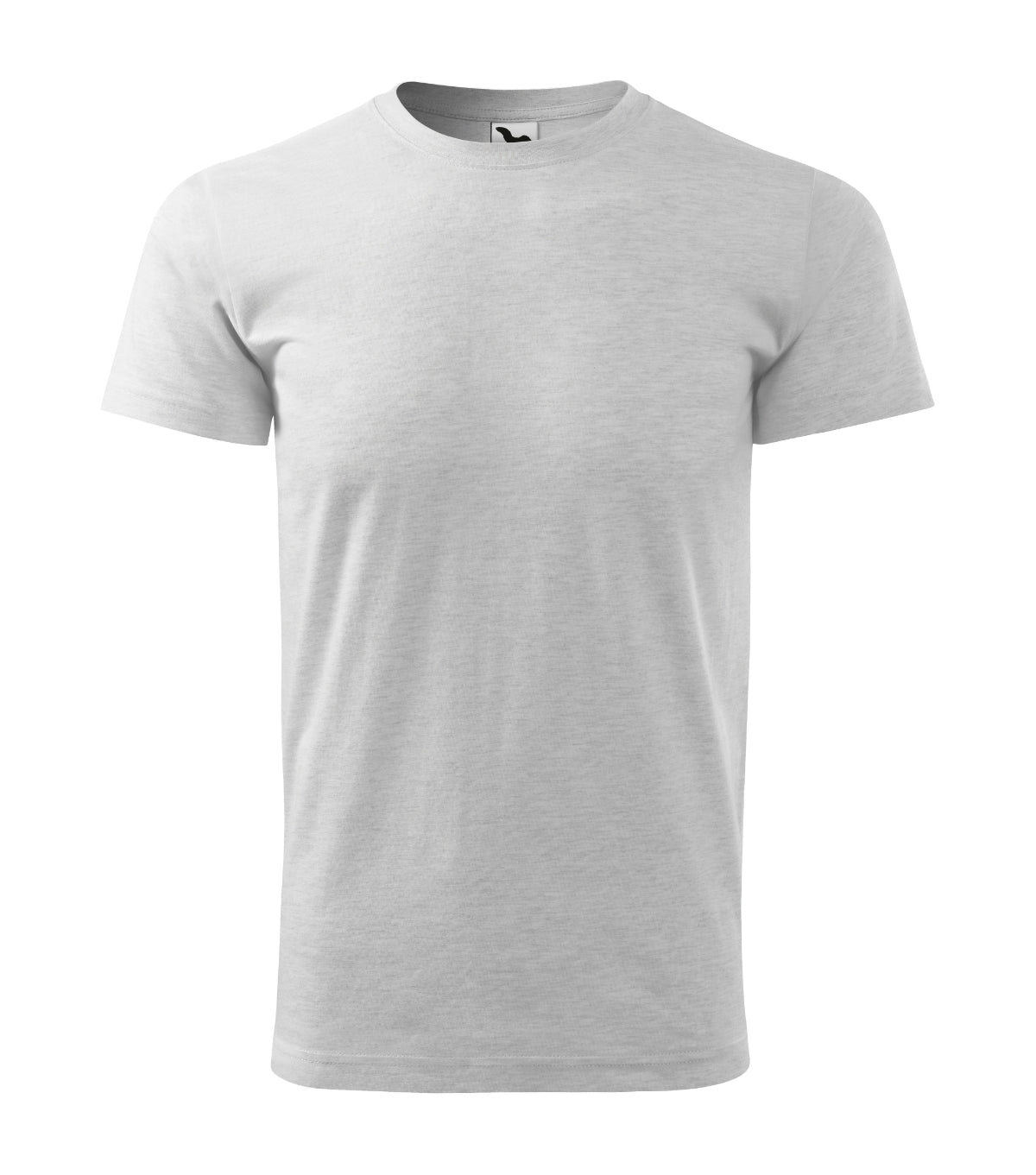 T-Shirt Herren Basic 129 – hellgrau meliert