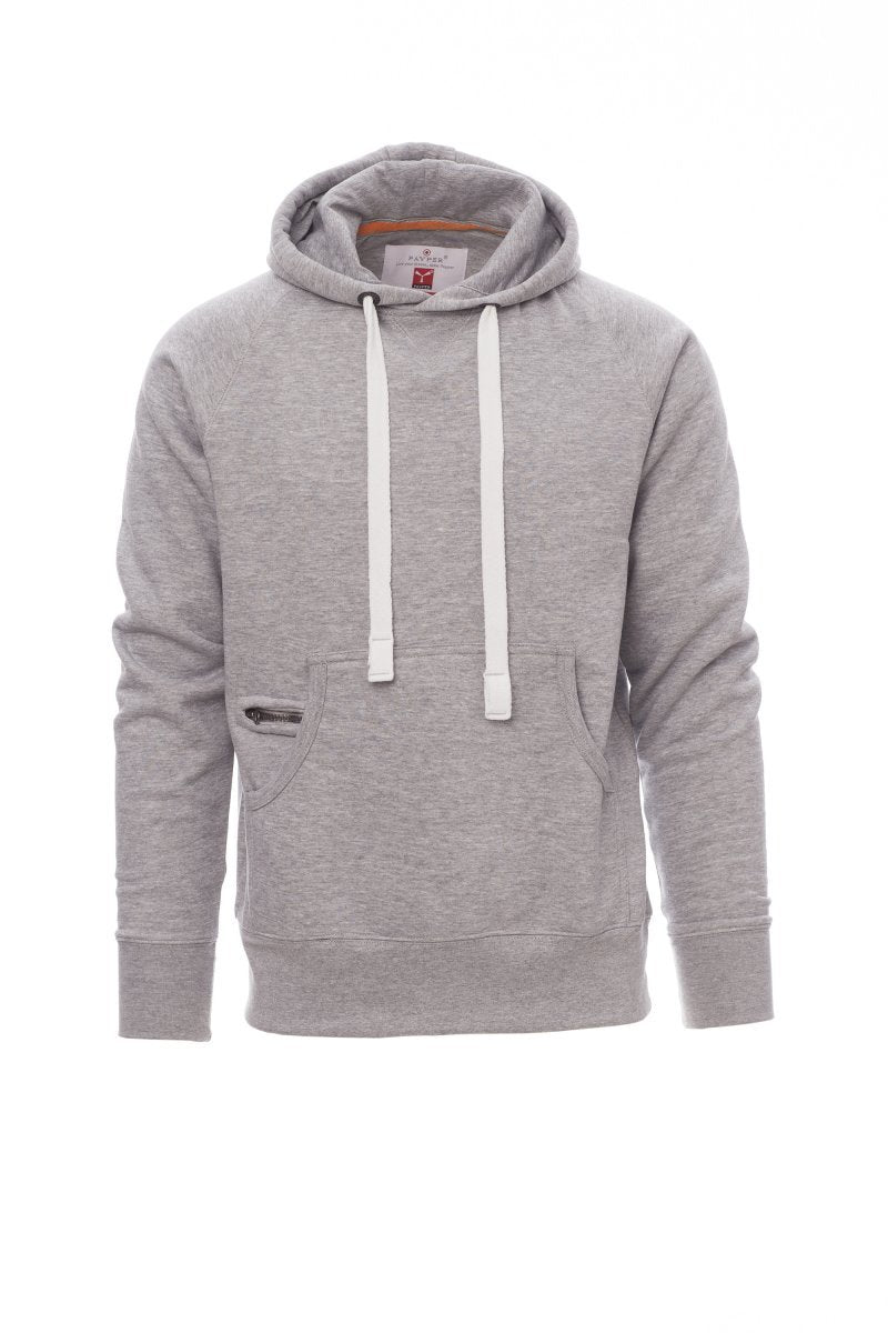 Kapuzensweatshirt Herren Atlanta+ Melange – Grau Meliert