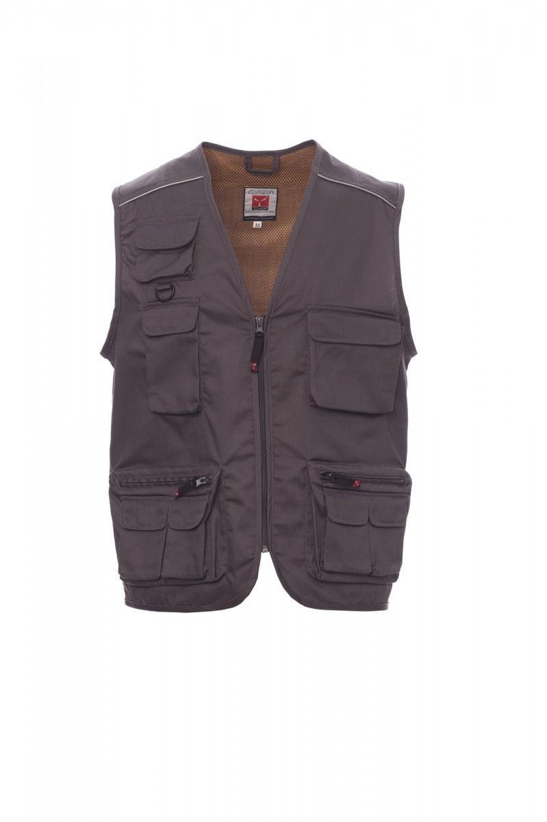 Weste Herren Pocket – Rauchgrau