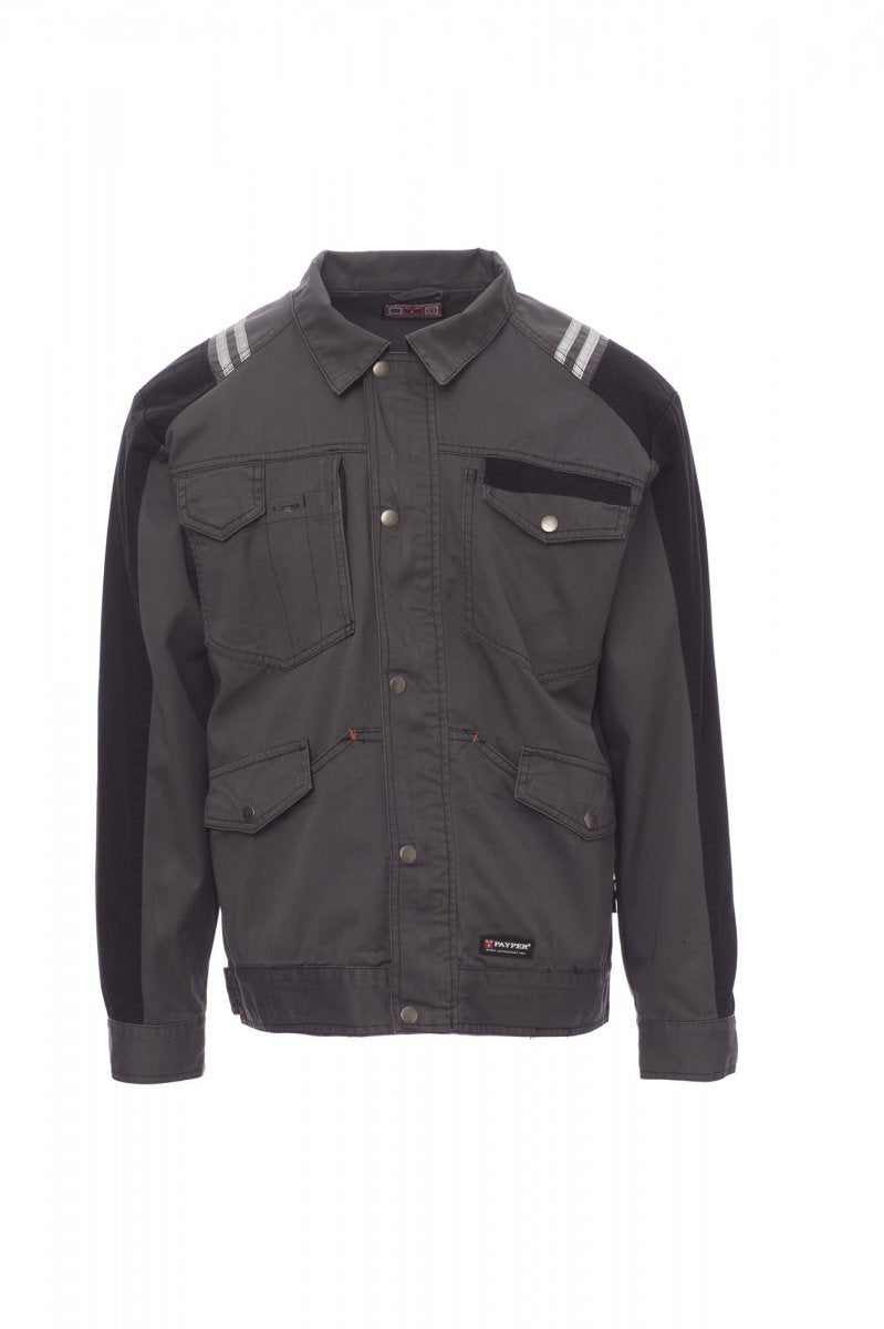 Arbeitsjacke Herren Arizona – Rauchgrau/Schwarz