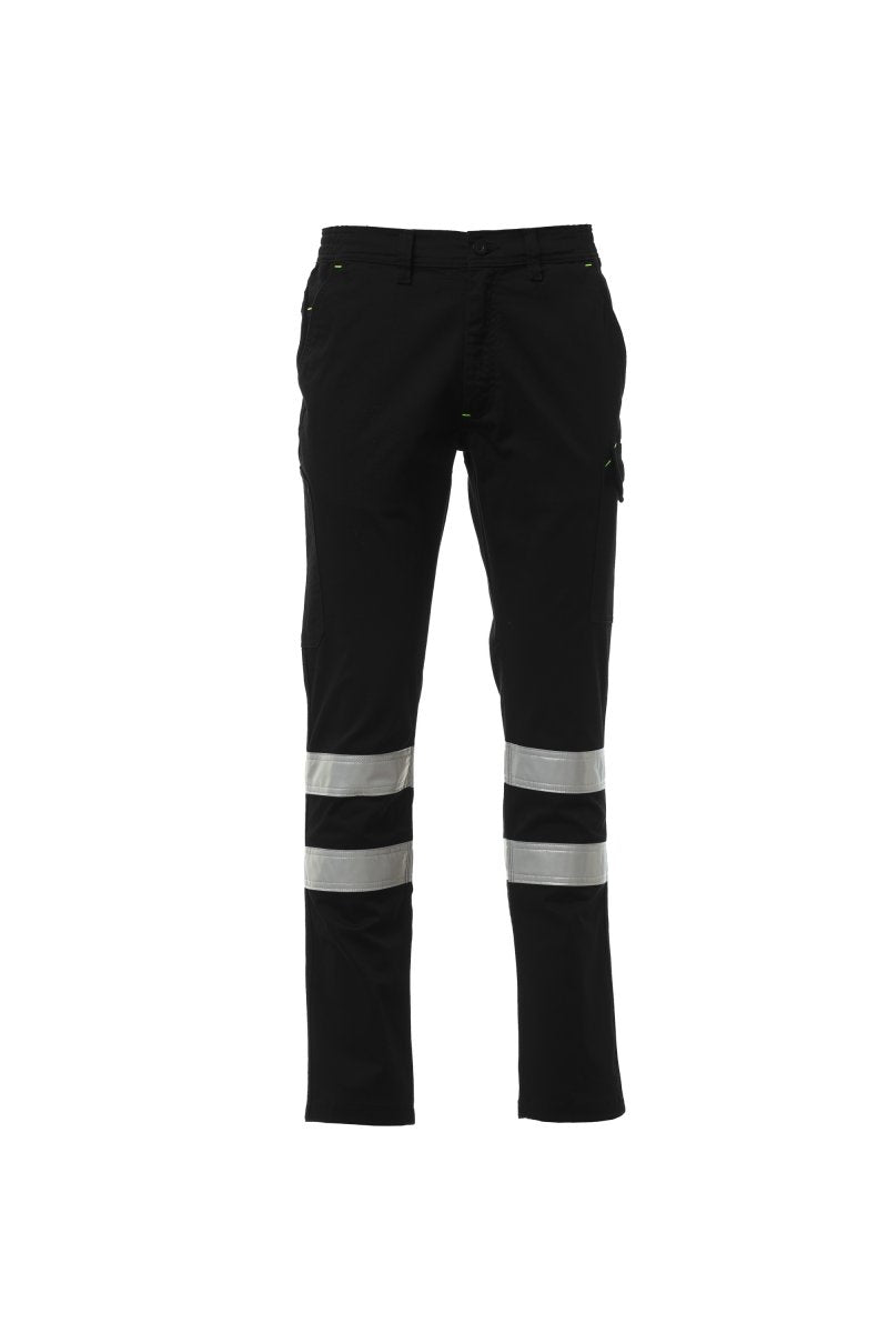 Cargohose Herren Power Stretch Reflex – Schwarz