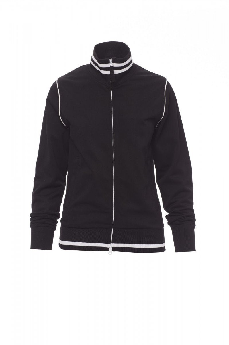 Sweatjacke Damen Derby Lady – Schwarz/Weiß