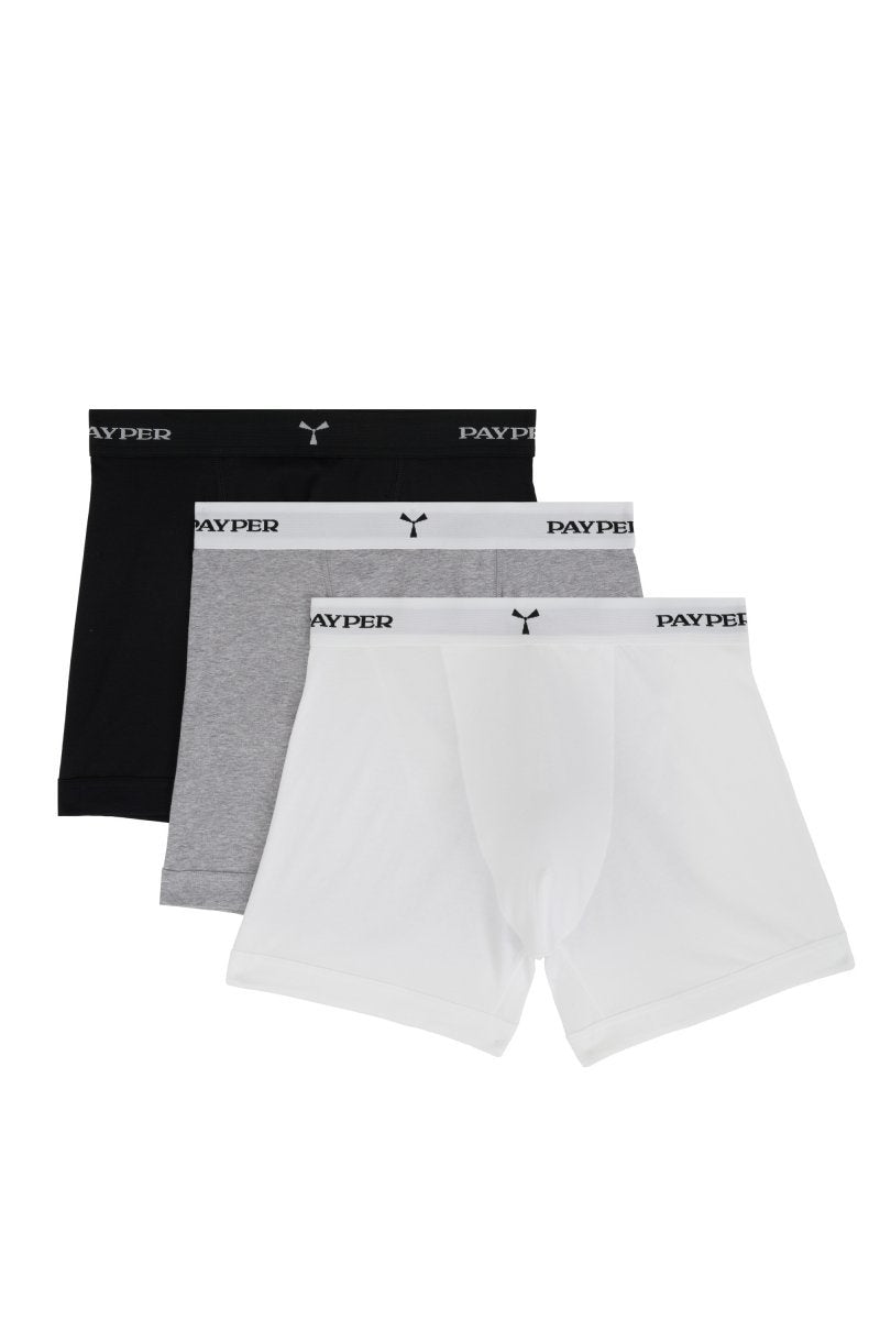 Boxershorts Herren Marlon – Nero/Grigio Melange/Bianco