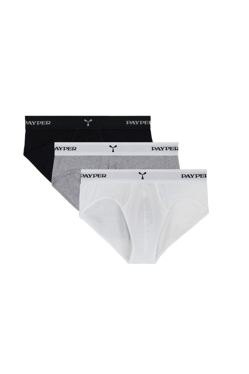 Slip Herren James – Nero/Grigio Melange/Bianco