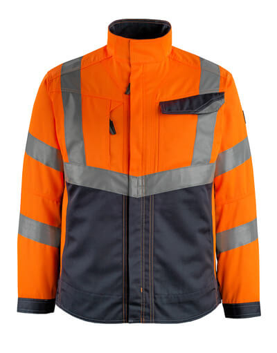 MASCOT® Oxford – hi-vis orange/schwarzblau