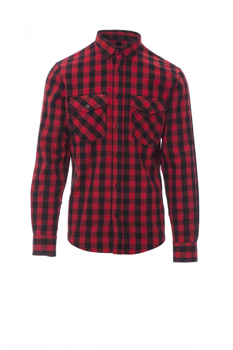 Hemd Herren Labrador – Rot/Schwarz Kariert