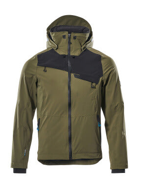 Jacke, ULTIMATE STRETCH, wasserdicht – mossgrün/schwarz