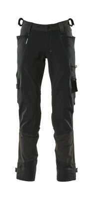 Hose mit Knietaschen aus Dyneema,Stretch – schwarz