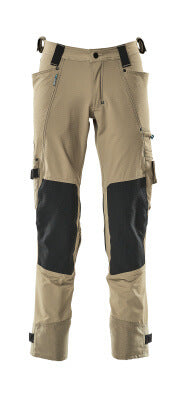 Hose mit Knietaschen aus Dyneema,Stretch – hellkhaki