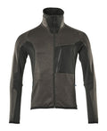 Fleecejacke mit Reißverschluss – dunkelanthrazit/schwarz