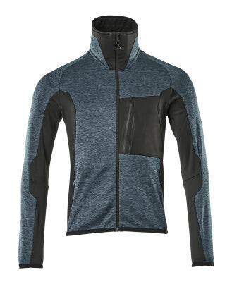 Fleecejacke mit Reißverschluss – Dunkelpetroleum/ schwarz