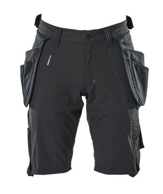 Shorts,abnehmbaren Hängetaschen,Stretch – schwarzblau