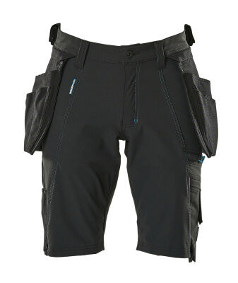 Shorts,abnehmbaren Hängetaschen,Stretch – schwarz