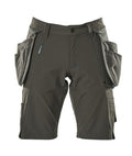 Shorts,abnehmbaren Hängetaschen,Stretch – dunkelanthrazit