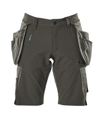 Shorts,abnehmbaren Hängetaschen,Stretch – dunkelanthrazit