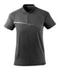 Polo-Shirt, feuchtigkeitstransportierend – dunkelanthrazit