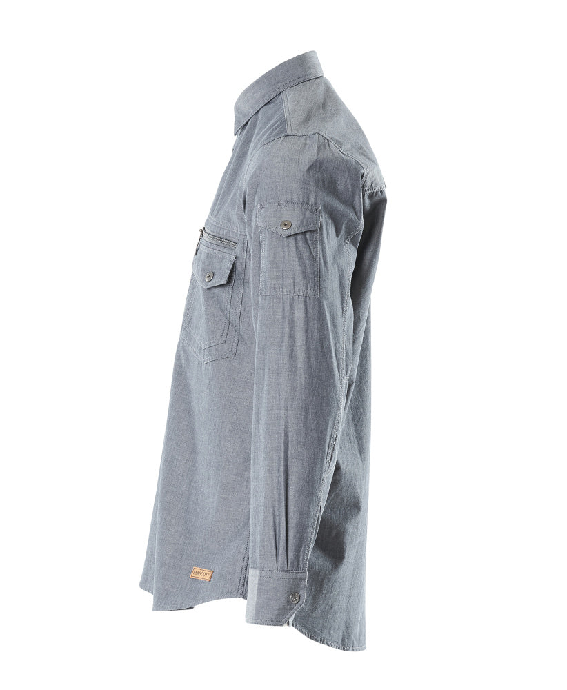 Hemd Chambray mit Netzfutter – Seite