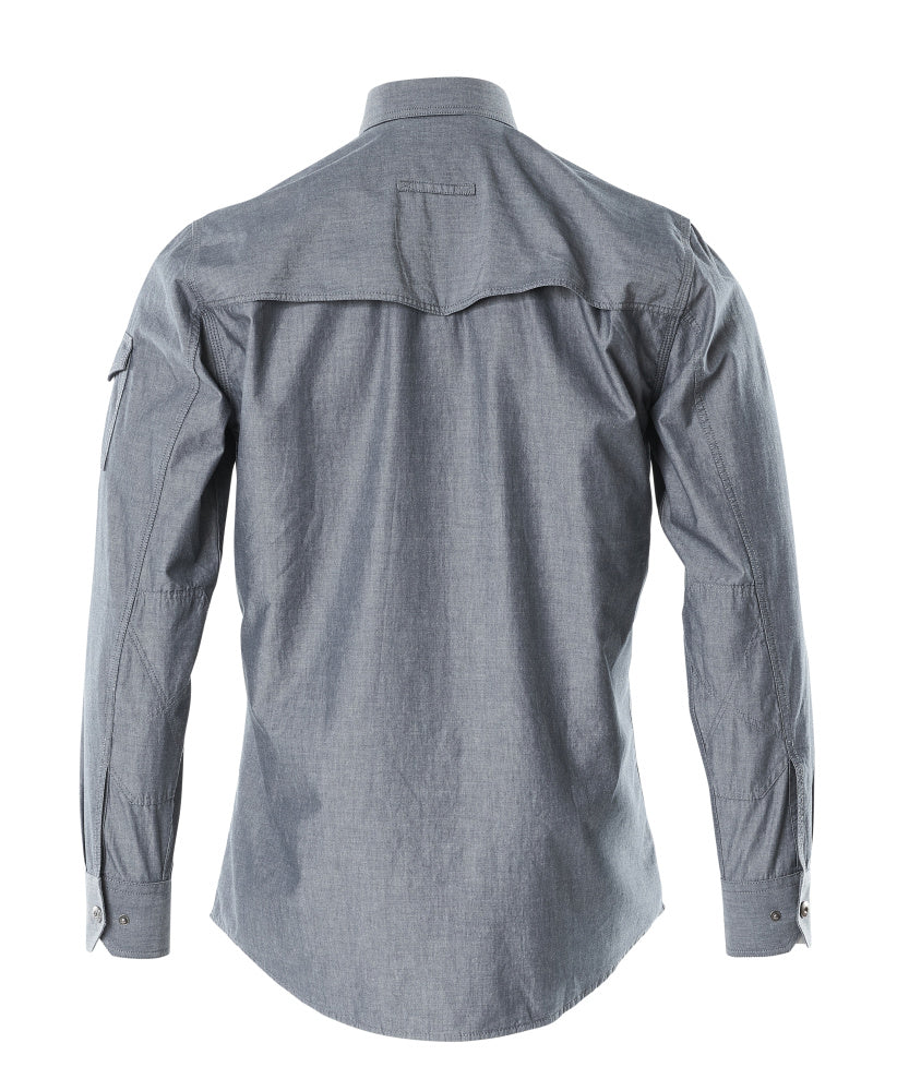 Hemd Chambray mit Netzfutter – Rückseite