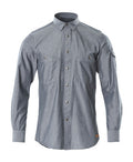 Hemd Chambray – gewaschener dunkler denim