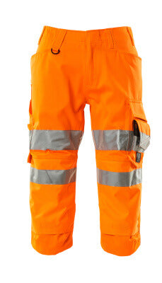 Dreiviertel-Hose mit Knietaschen – hi-vis orange