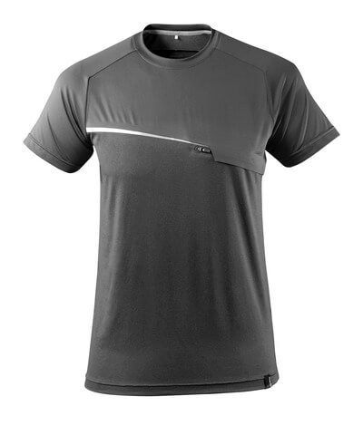 T-Shirt, feuchtigkeitstransportierend – dunkelanthrazit