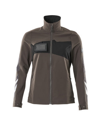 Jacke, Damen, ULTIMATE STRETCH, leicht – dunkelanthrazit/schwarz