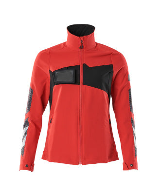 Jacke, Damen, ULTIMATE STRETCH, leicht – verkehrsrot/schwarz