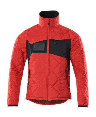 Thermojacke mit CLIMASCOT® – verkehrsrot/schwarz