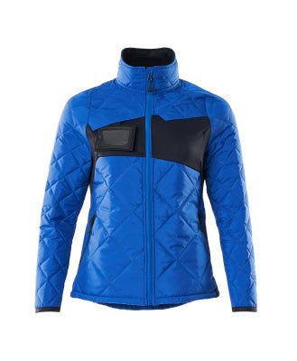 Thermojacke mit CLIMASCOT®, Damen – azurblau/schwarzblau