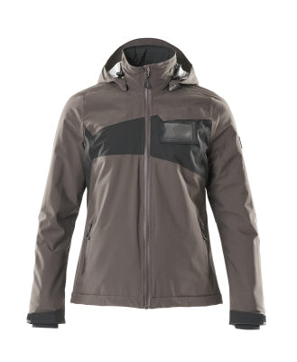 Winterjacke m. CLIMASCOT®, Damen, leicht – dunkelanthrazit/schwarz