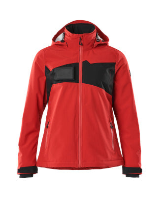 Winterjacke m. CLIMASCOT®, Damen, leicht – verkehrsrot/schwarz