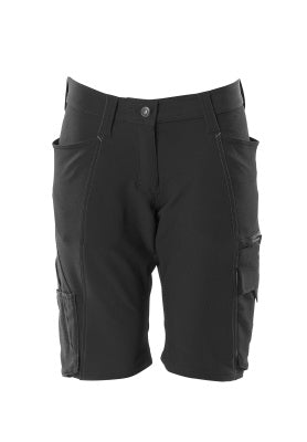 Shorts, Damenpassform, DIAMOND, Stretch – schwarz