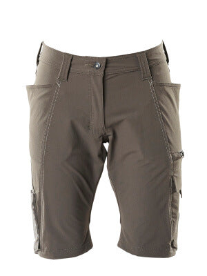 Shorts, Damenpassform, DIAMOND, Stretch – dunkelanthrazit