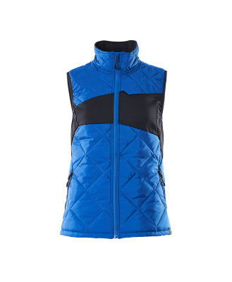 Thermoweste mit CLIMASCOT®, Damen – azurblau/schwarzblau