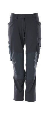 Hose, Damen,DIAMOND, Knietaschen,Stretch – schwarzblau