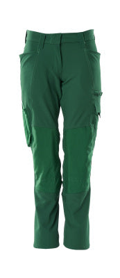 Hose, Damen,DIAMOND, Knietaschen,Stretch – grün