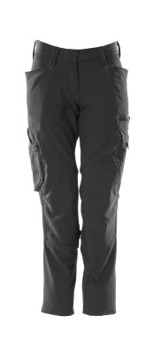 Hose, Damen,DIAMOND, Knietaschen,Stretch – schwarz