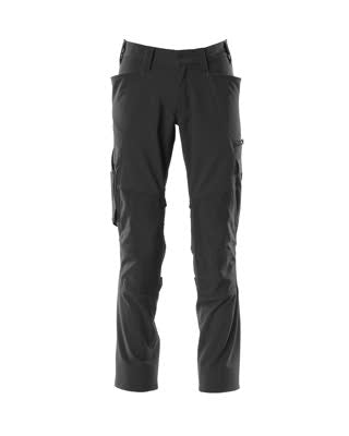 Hose, Knietaschen, ULTIMATE STRETCH – schwarz