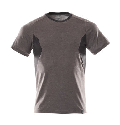 T-Shirt, moderne Passform – dunkelanthrazit/schwarz