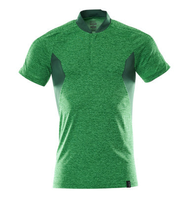 Polo-Shirt, COOLMAX®PRO,moderne Passform – grasgrün/grün
