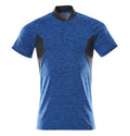 Polo-Shirt, COOLMAX®PRO,moderne Passform – azurblau/schwarzblau